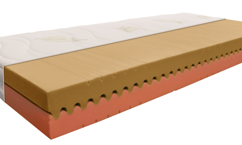 Matrace ze studené pěny s dvojí tuhostí BAR LUX HARD 2