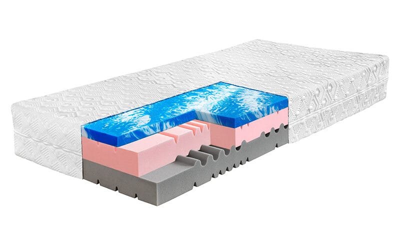 Matrace z robustní a hypersoft pěny s dvojí tuhostí - Madrid 24